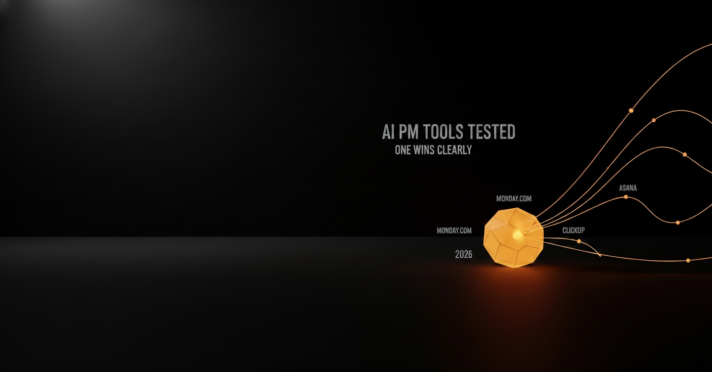 Monday.com vs Asana vs ClickUp 2026: AI PM Tools Tested (One Wins Clearly)