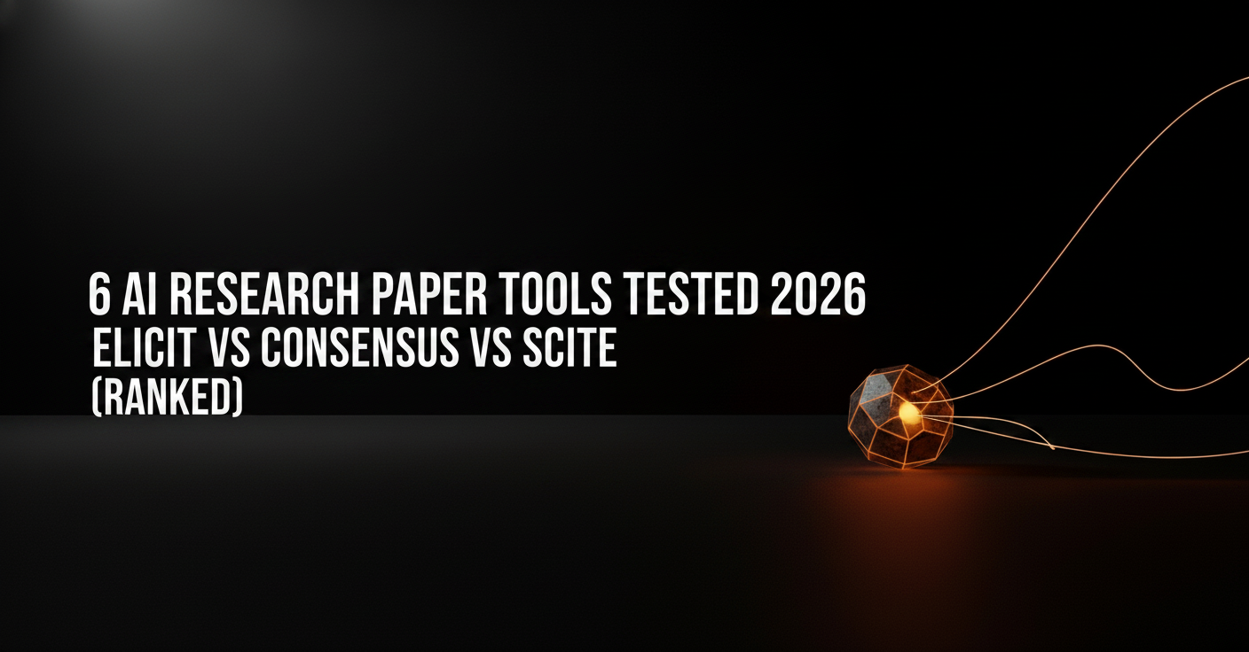 6 AI Research Paper Tools Tested 2026: Elicit vs Consensus vs Scite (Ranked)